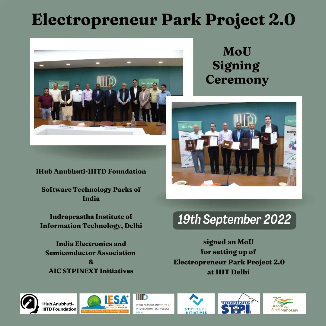 Electropreneur Park Project 2.0 MoU signing ceremony