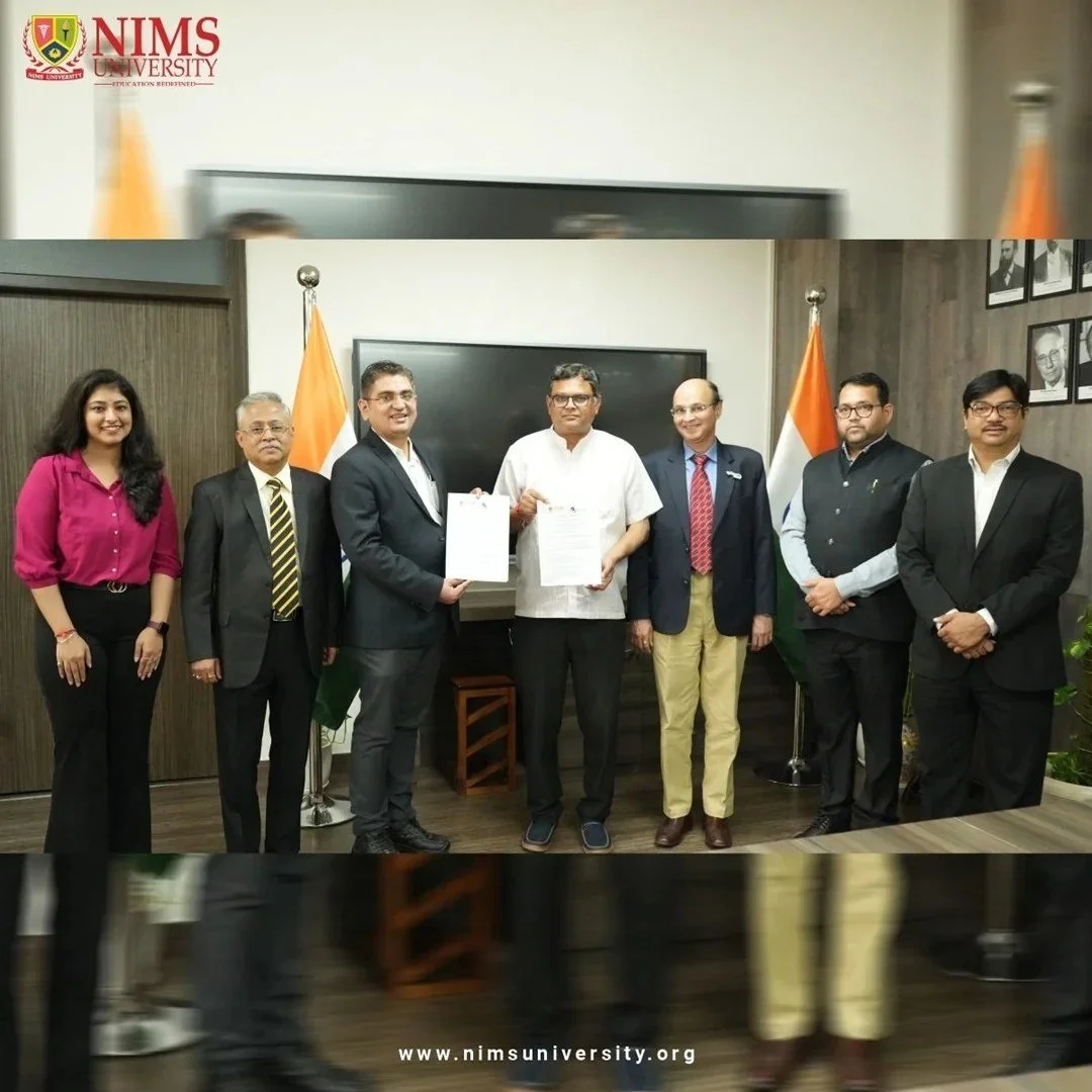 MoU signing ceremony with NIMS University